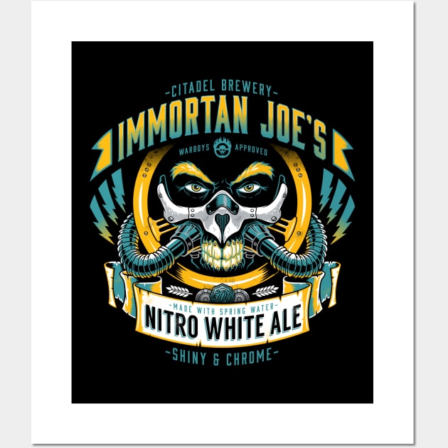 Nitro White Ale - Mad Max - Beer Label Wall Art by Nemons